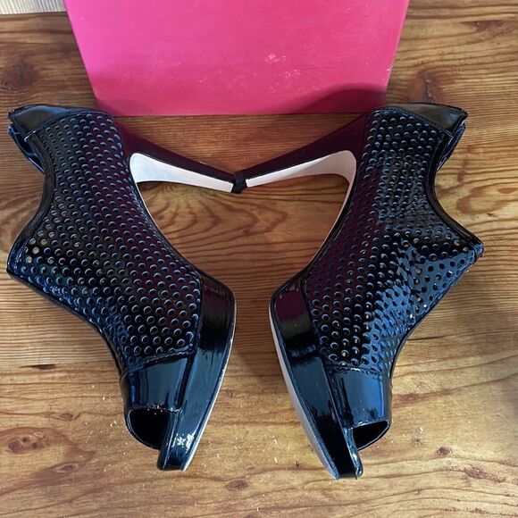 Vaneli Womens Black Patent Leather Heels, Style Virve, Size 8.5M, 4” Heel - Picture 3 of 7